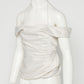 satin drape camisole tops Off white【Delivery in February 2027】