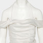 satin drape camisole tops Off white【Delivery in February 2027】