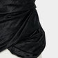 satin drape camisole tops Black【Delivery in February 2027】