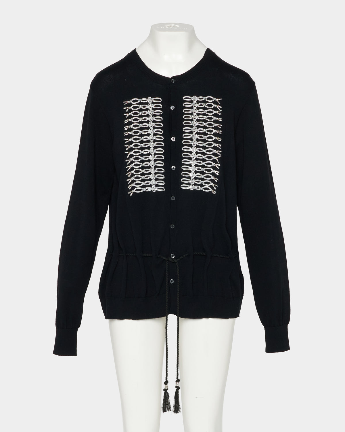 Napoleon bijou knit cardigan Black【Delivery in February 2027】