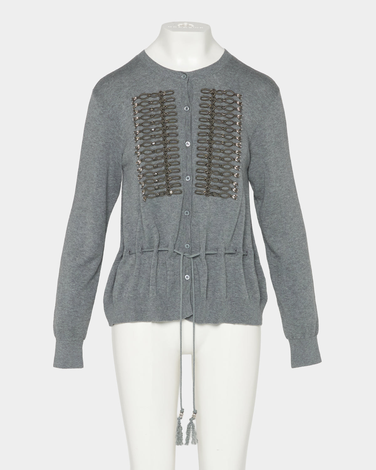 Napoleon bijou knit cardigan Gray【Delivery in February 2027】