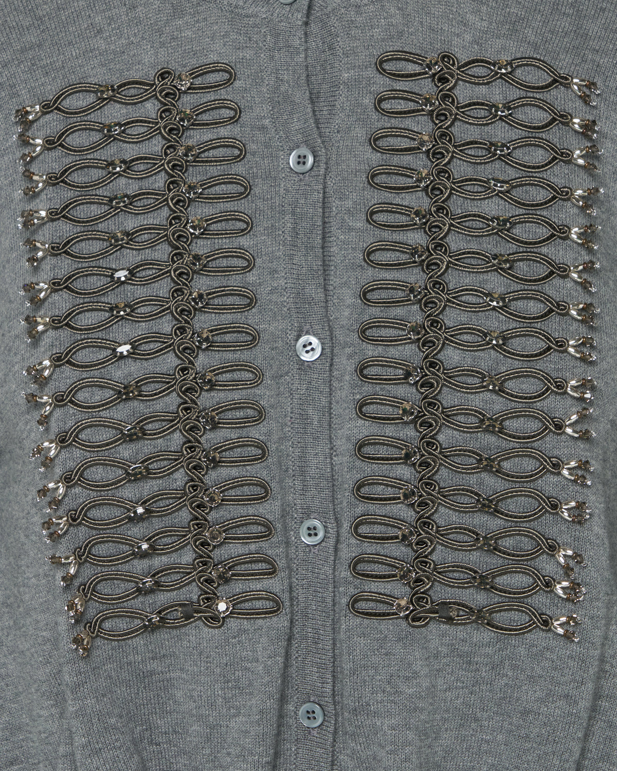 Napoleon bijou knit cardigan Gray【Delivery in February 2027】