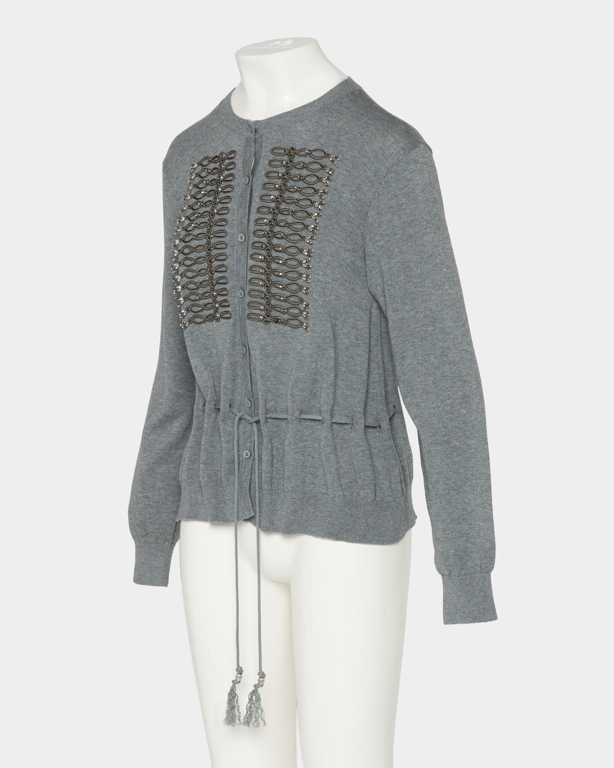 Napoleon bijou knit cardigan Gray【Delivery in February 2027】