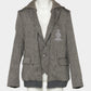 Double layer emblem jacket Gray【Delivery in January 2027】