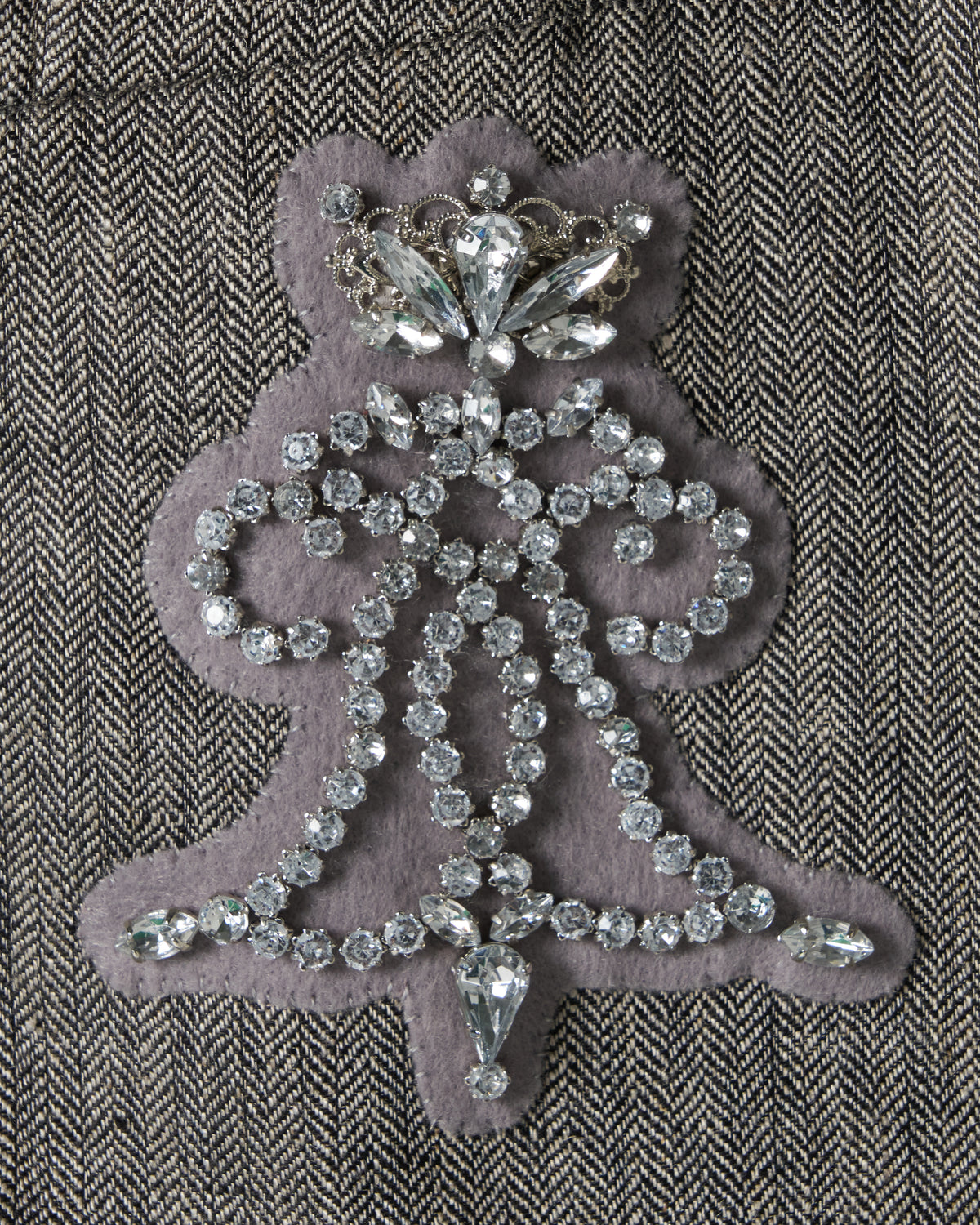 Double layer emblem jacket Gray【Delivery in January 2027】
