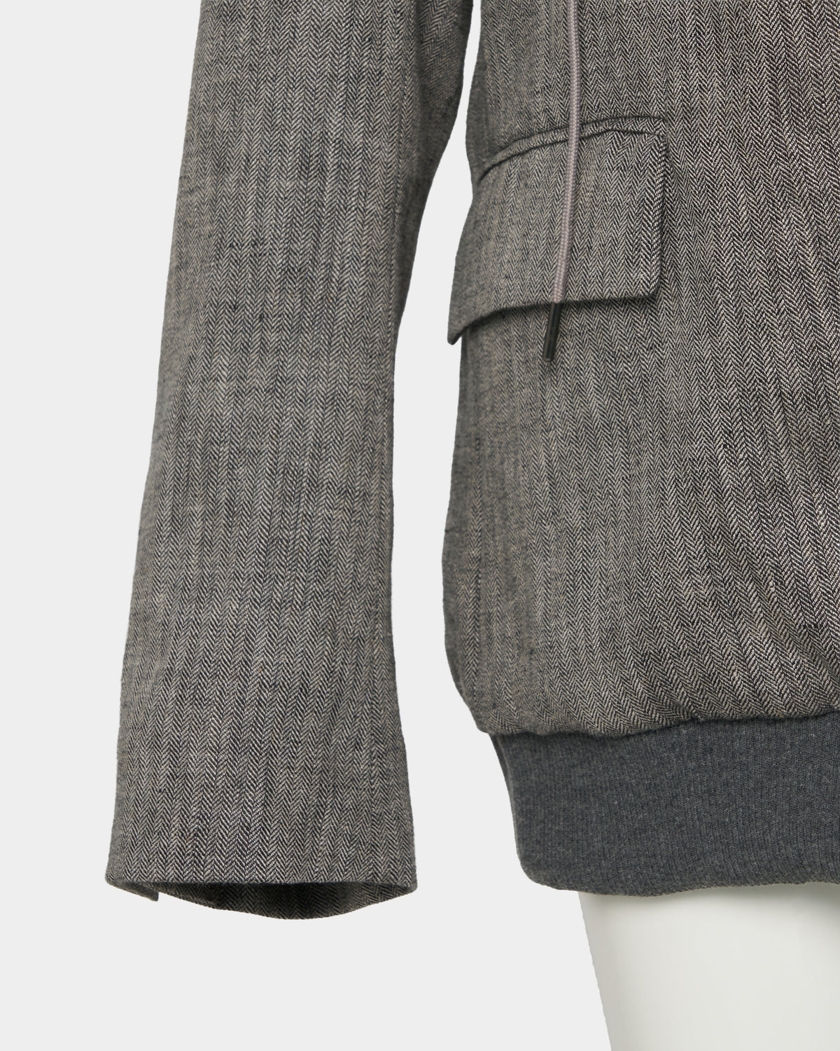 Double layer emblem jacket Gray【Delivery in January 2027】
