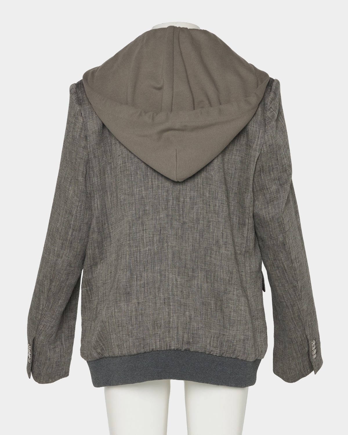 Double layer emblem jacket Gray【Delivery in January 2027】