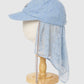 bijou logo lace veil Cap Blue【Delivery in March 2027】