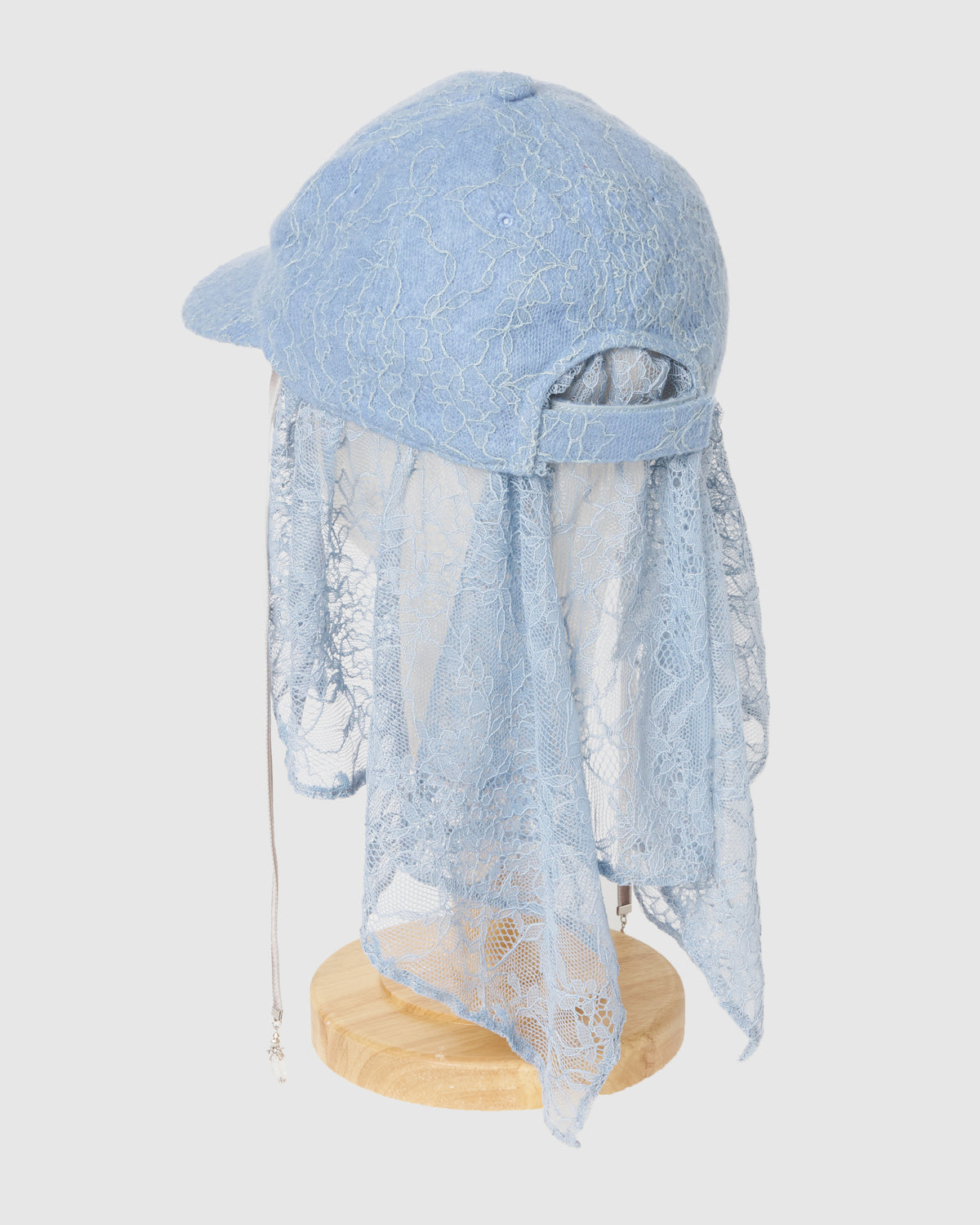 bijou logo lace veil Cap Blue【Delivery in March 2027】