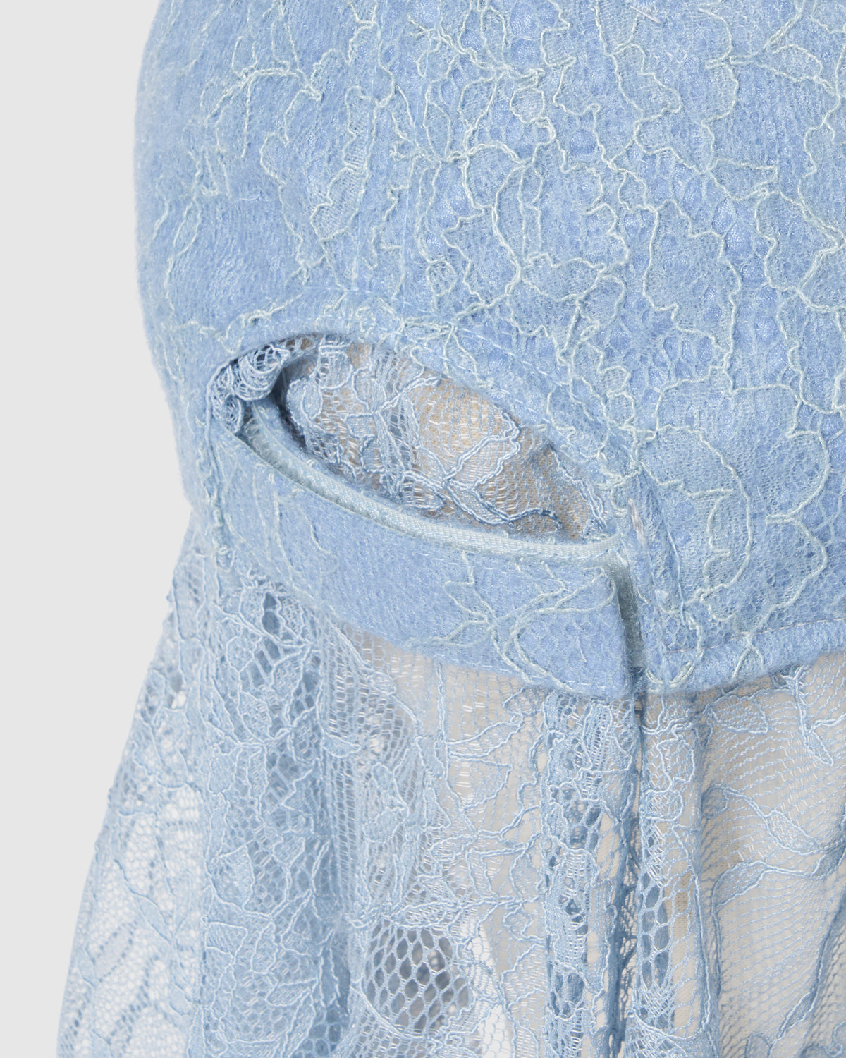 bijou logo lace veil Cap Blue【Delivery in March 2027】