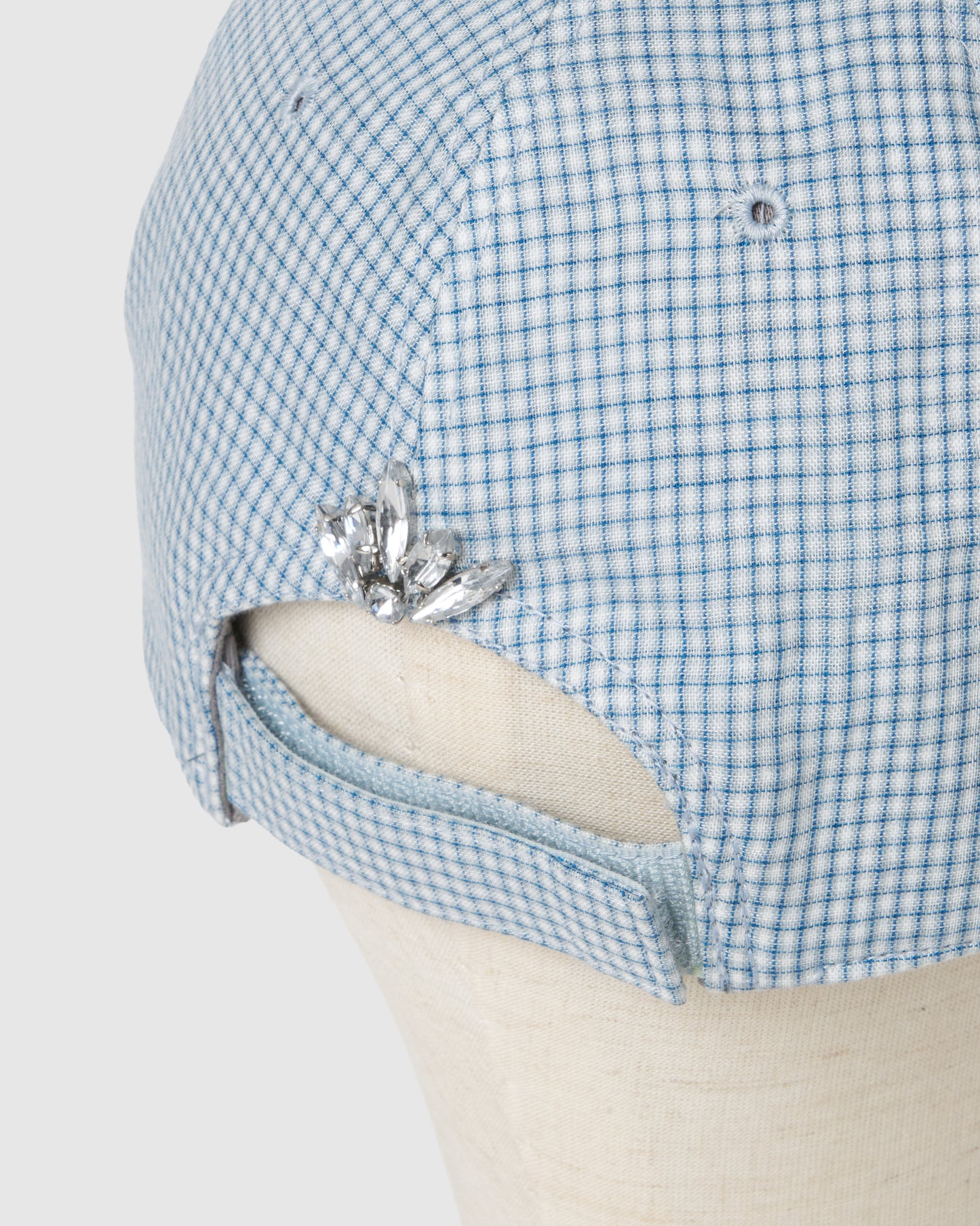 bijou logo check Cap Blue【Delivery in March 2027】