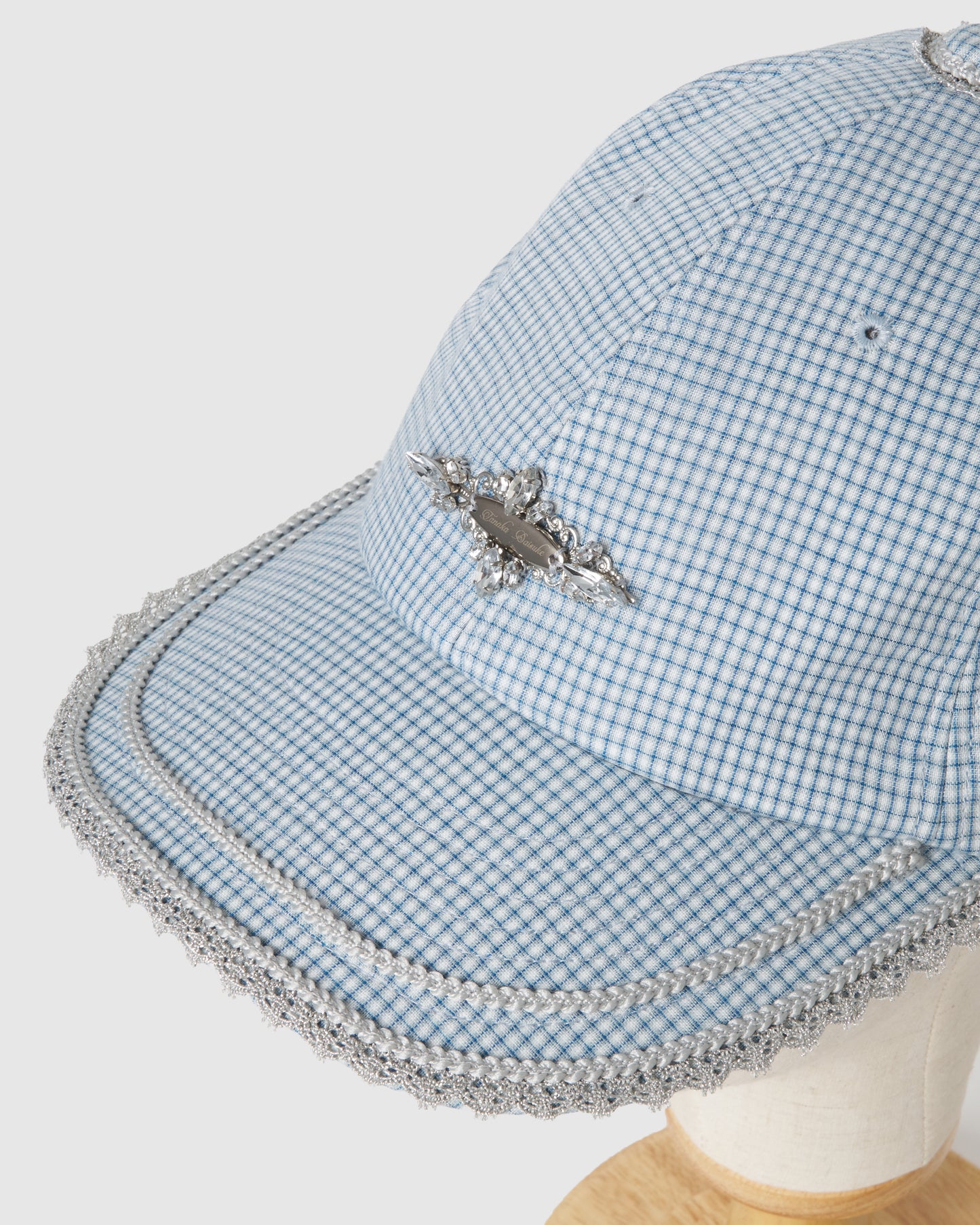 bijou logo check Cap Blue【Delivery in March 2027】