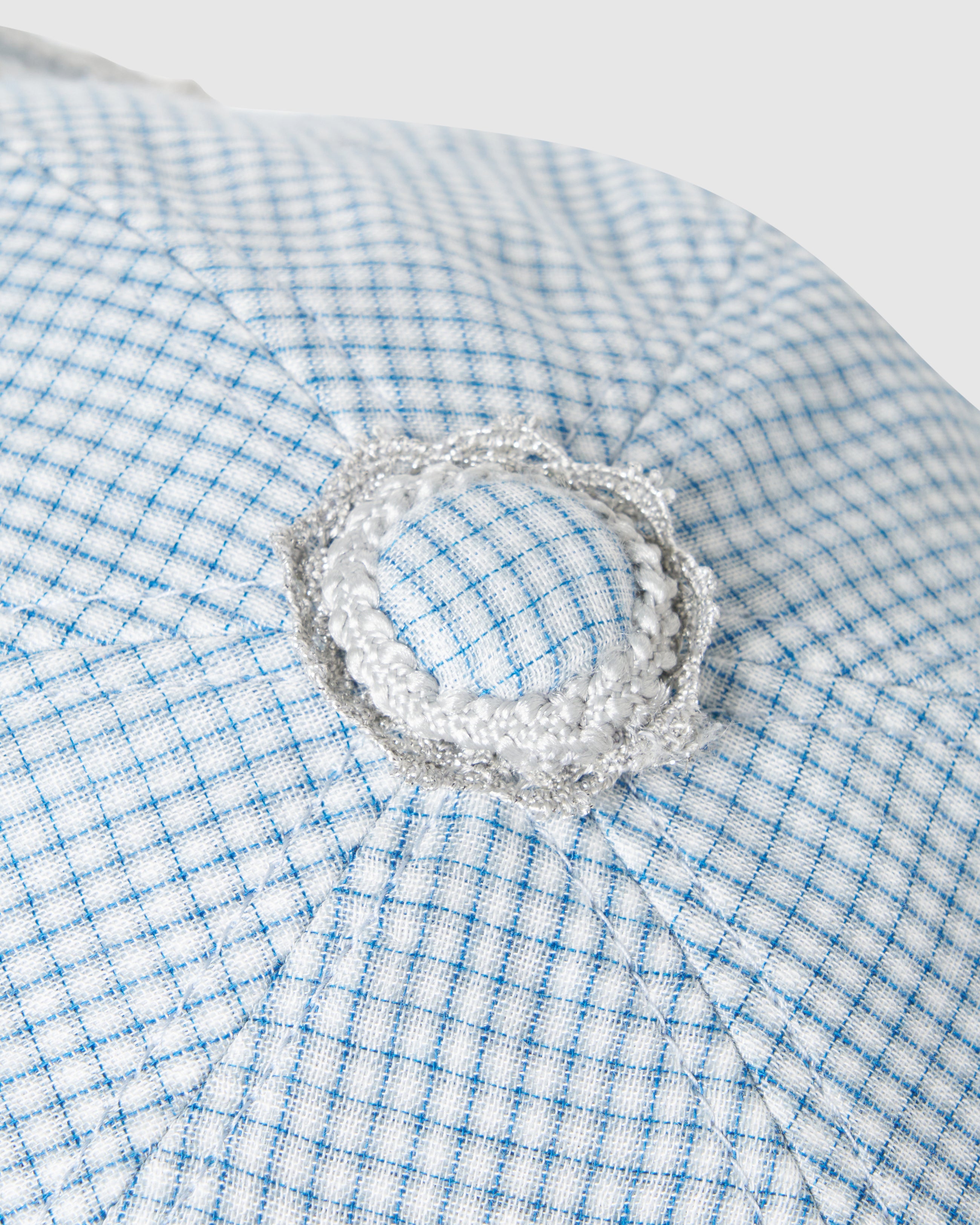 bijou logo check Cap Blue｜キャップ｜tanakadaisuke（タナカダイスケ）