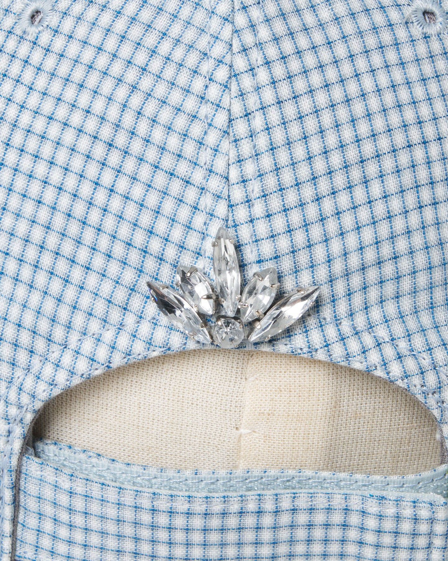 bijou logo check Cap Blue【Delivery in March 2027】