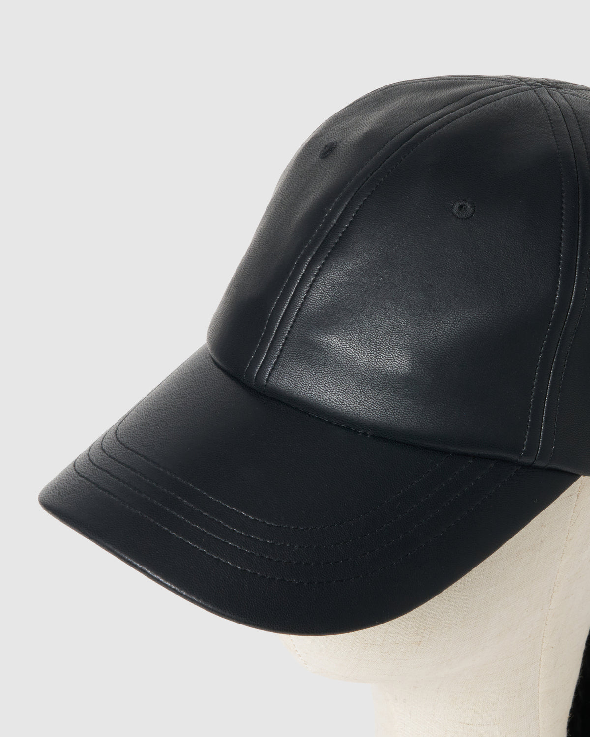 velvet ribbon leather cap【stock】
