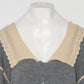 Lace collar knit pulover Gray【Delivery in January 2027】