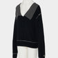 Lace collar knit pulover Black【Delivery in January 2027】