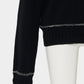 Lace collar knit pulover Black【Delivery in January 2027】