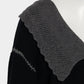 Lace collar knit pulover Black【Delivery in January 2027】