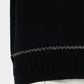 Lace collar knit pulover Black【Delivery in January 2027】