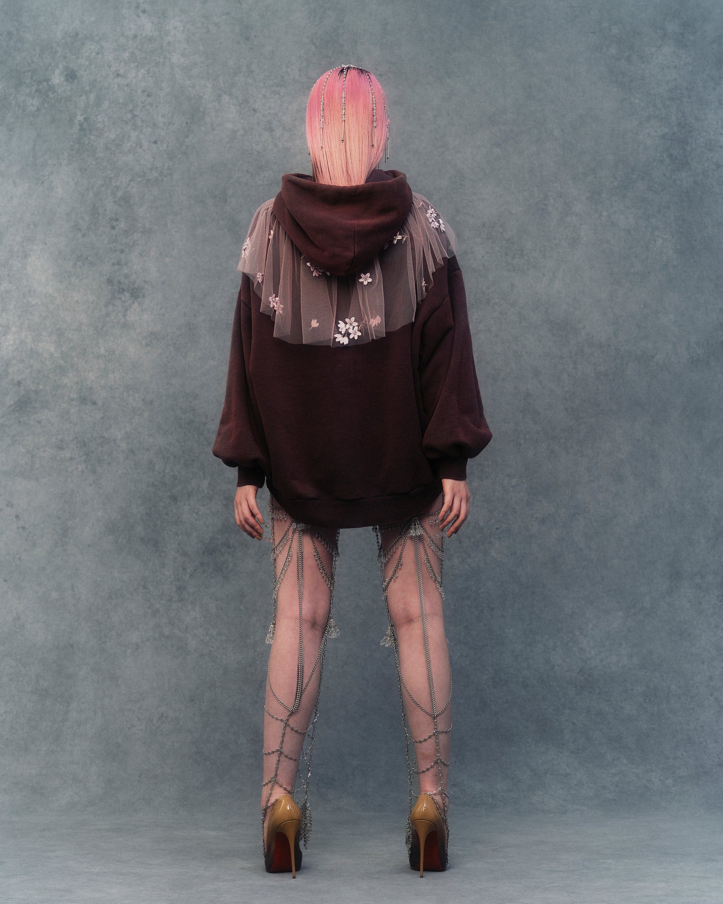 【sakaitakeru collaboration】pink haze hoodie【Delivery in May 2024】