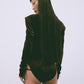 velour body suit Black【Delivery in July 2024】