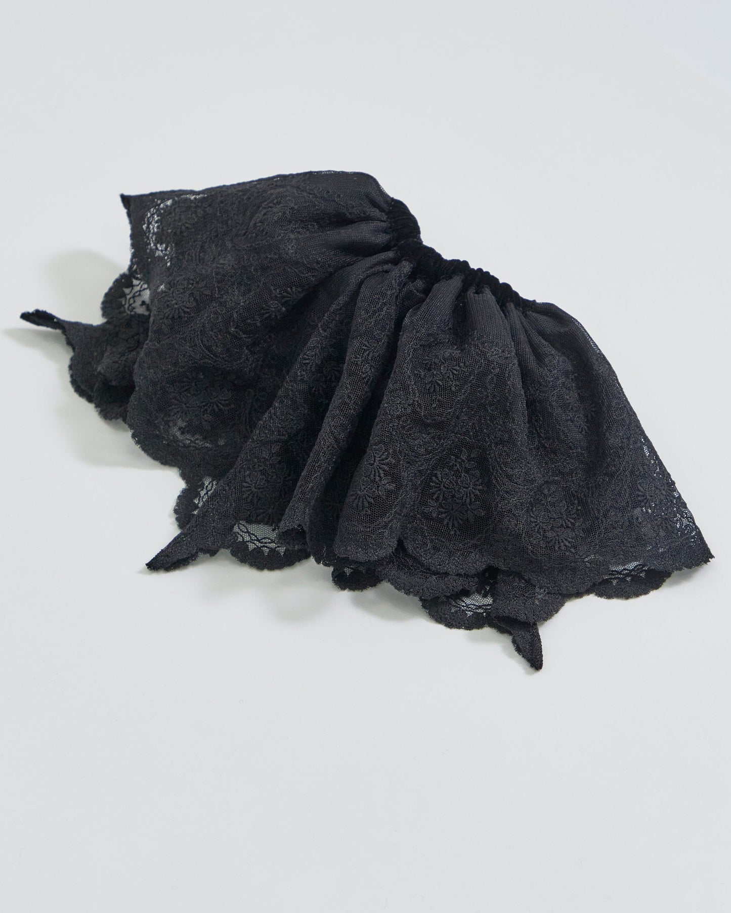 【STUDIOUS Special item】velour lace chou chou Black × Black【stock】