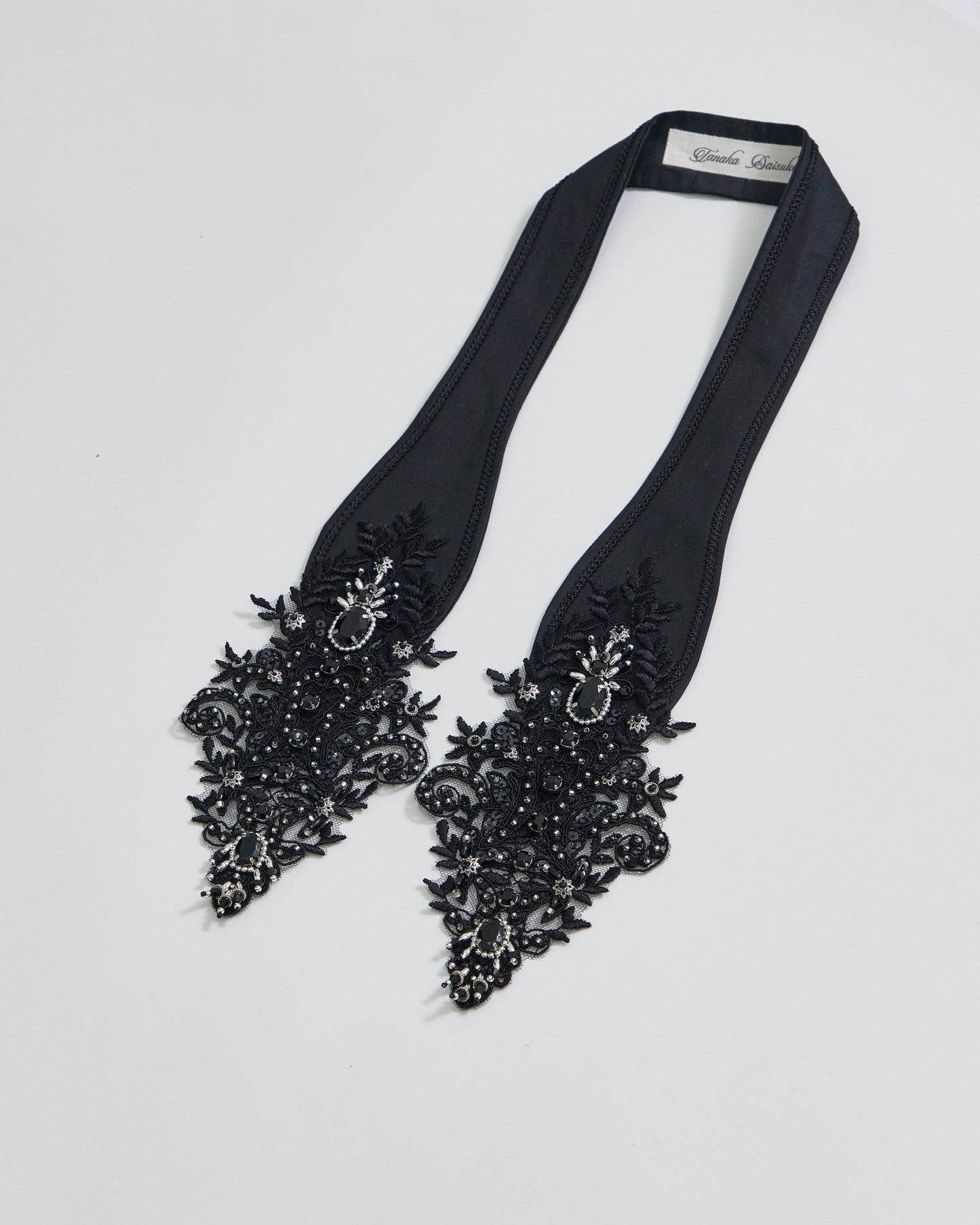 【STUDIOUS Special item】crystal bijou neckchief Black【Delivery in April 2025】