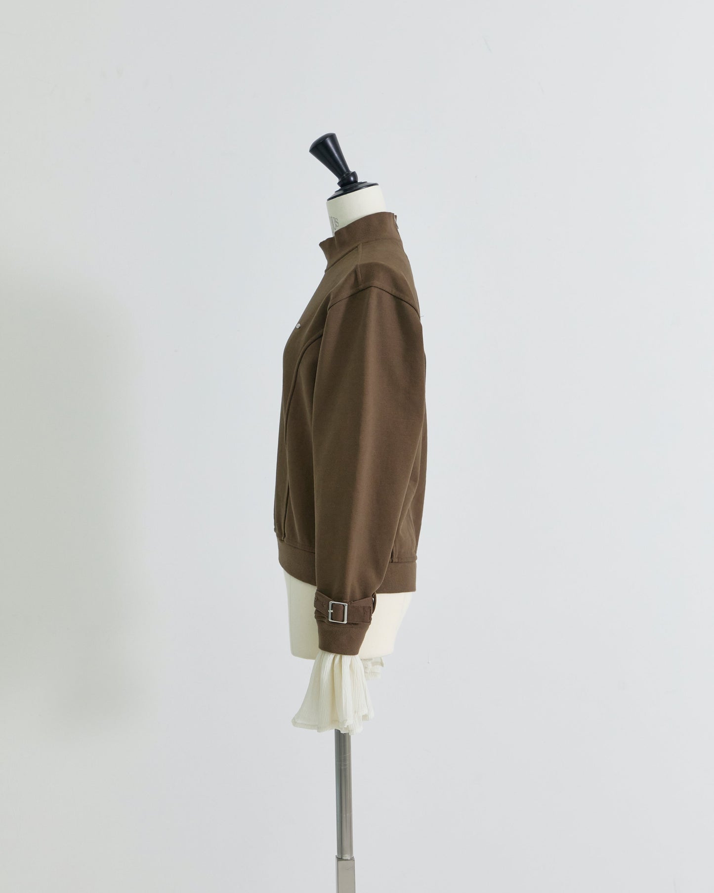 【STUDIOUS Special item】cuffs belted pullover Brown【Stock】