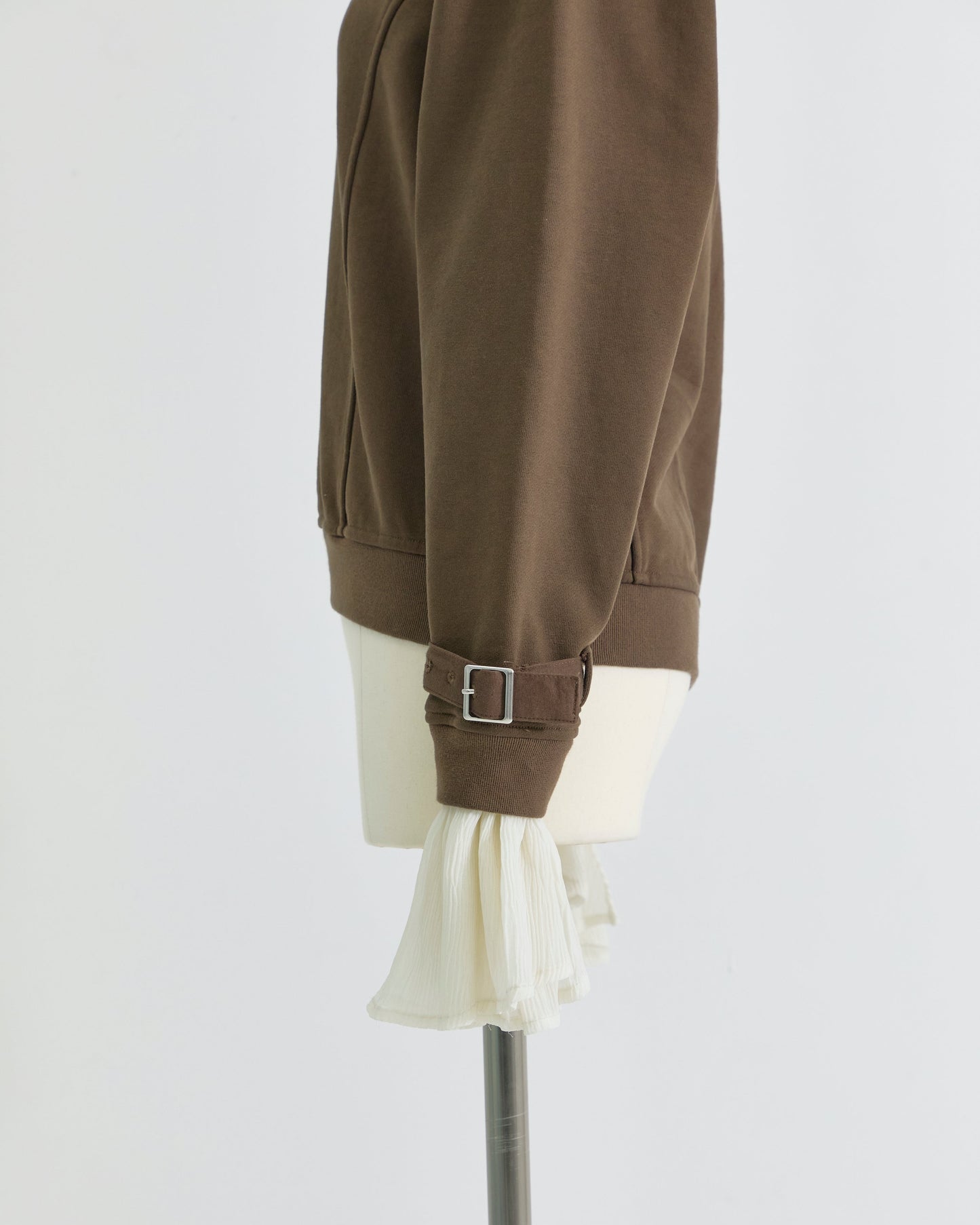 【STUDIOUS Special item】cuffs belted pullover Brown【Stock】