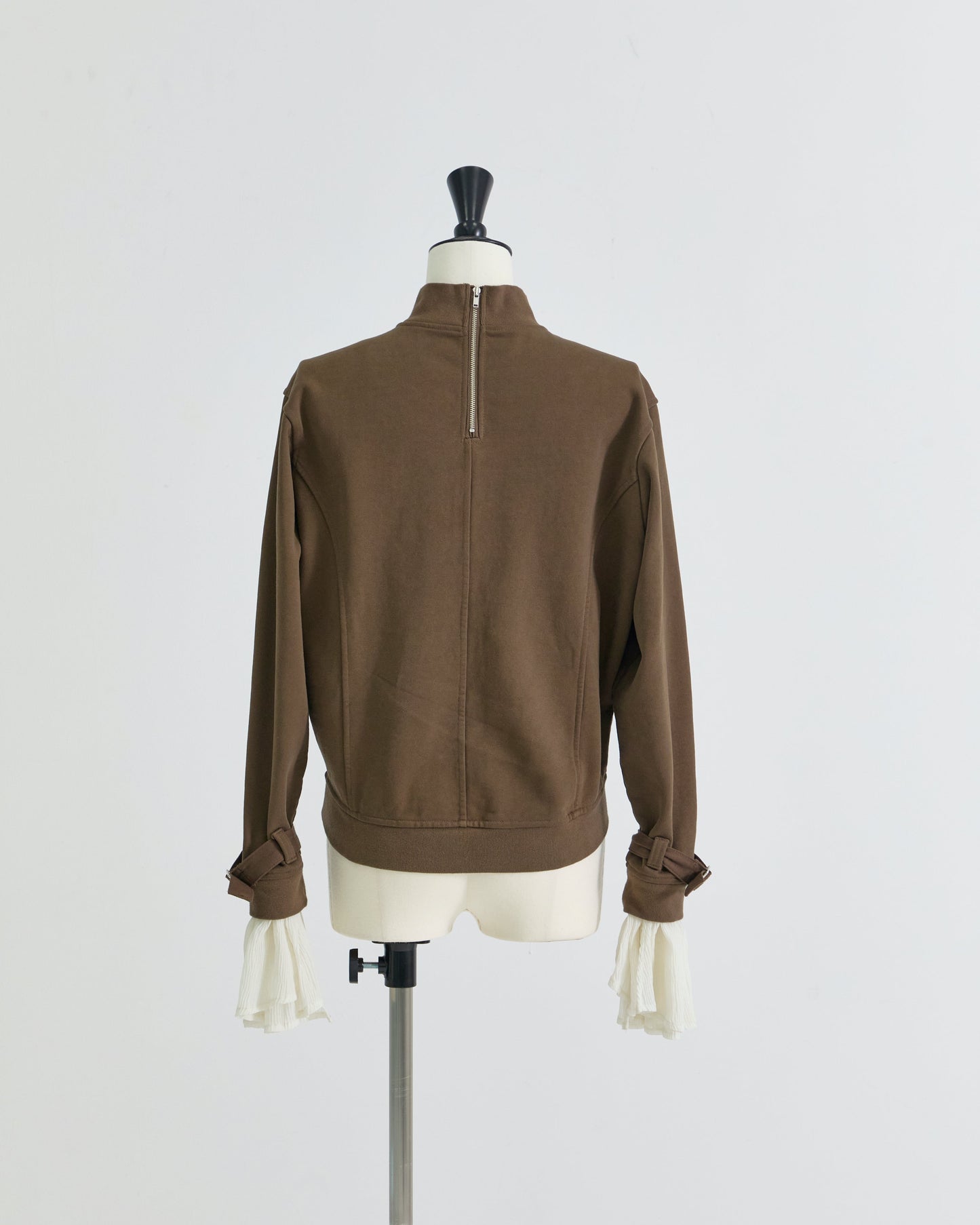 【STUDIOUS Special item】cuffs belted pullover Brown【Stock】