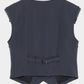 Exposed shoulder pad vest Gray【Delivery in January 2027】