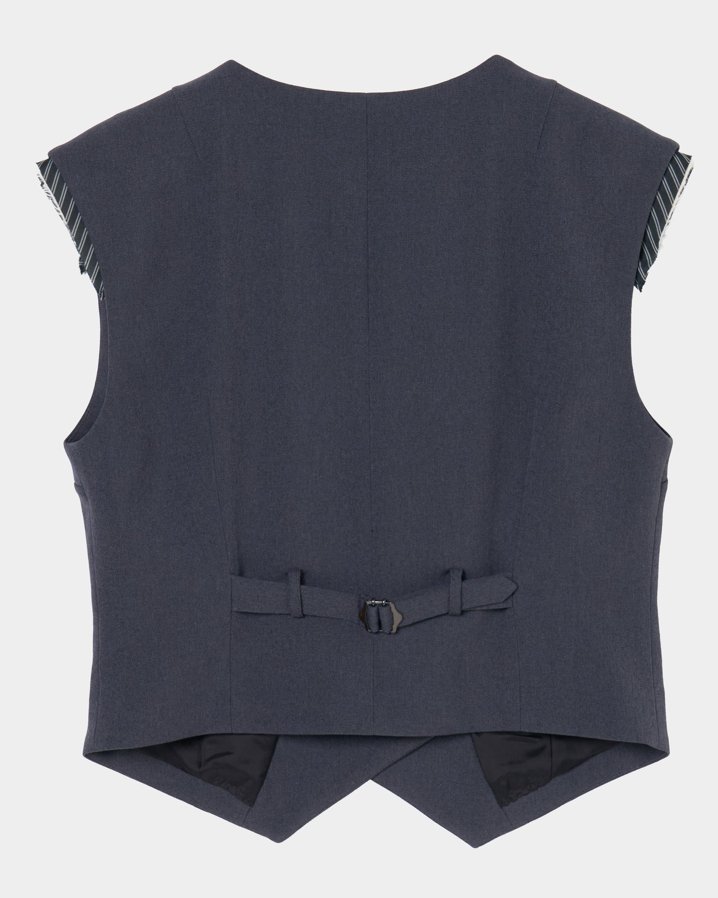 Exposed shoulder pad vest Gray【Delivery in January 2027】