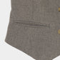 Exposed shoulder pad vest Greige【Delivery in January 2027】