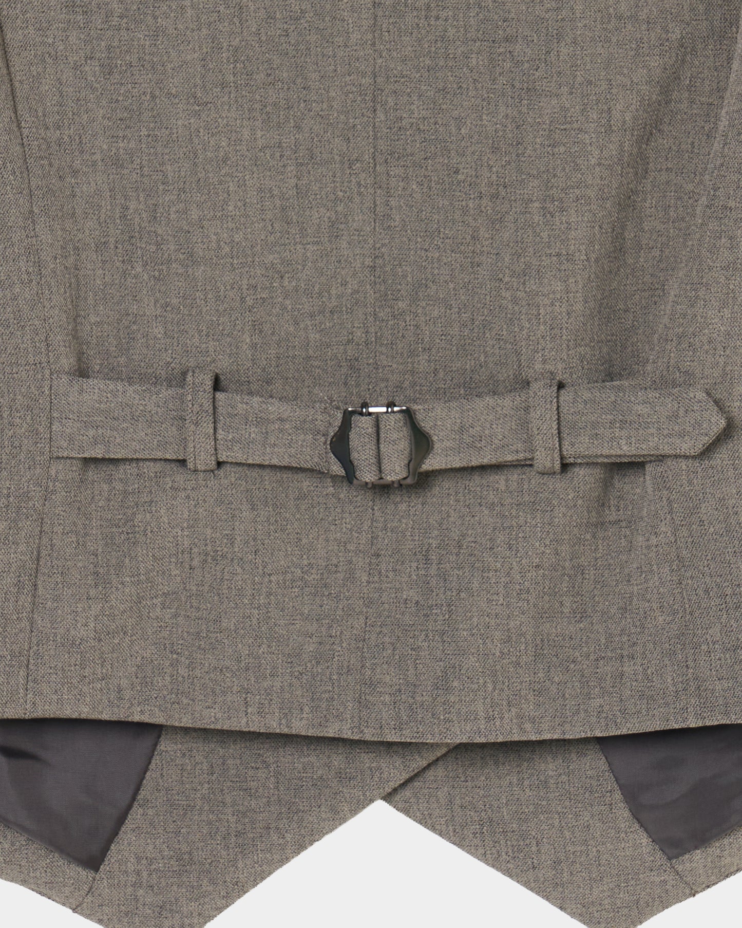 Exposed shoulder pad vest Greige【Delivery in January 2027】