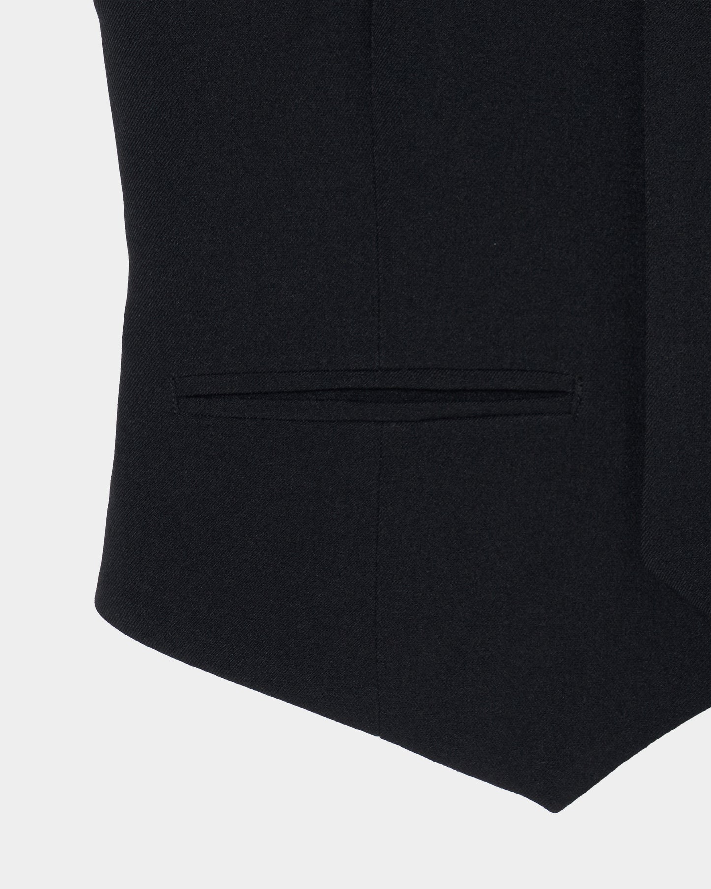 Exposed shoulder pad vest Black【Delivery in January 2027】