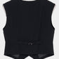 Exposed shoulder pad vest Black【Delivery in January 2027】