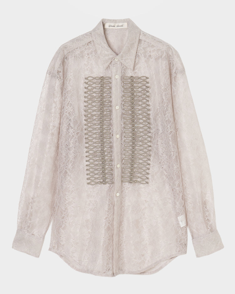 Napoleon lace shirt Beige【Delivery in February 2027】