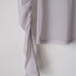 feather beads embroidery gather sleeve tops Gray【Delivery in February 2026】