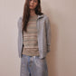 Lace border knit pulover Gray【Delivery in January 2027】