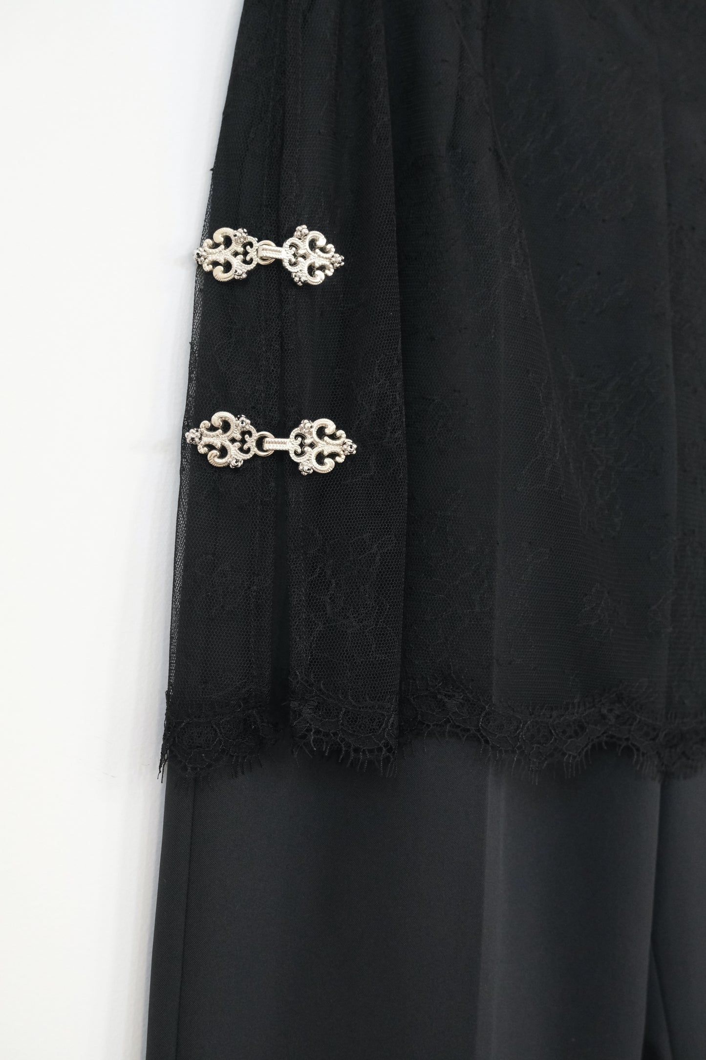 flower tulle skirt pants Black【Delivery in February 2025】