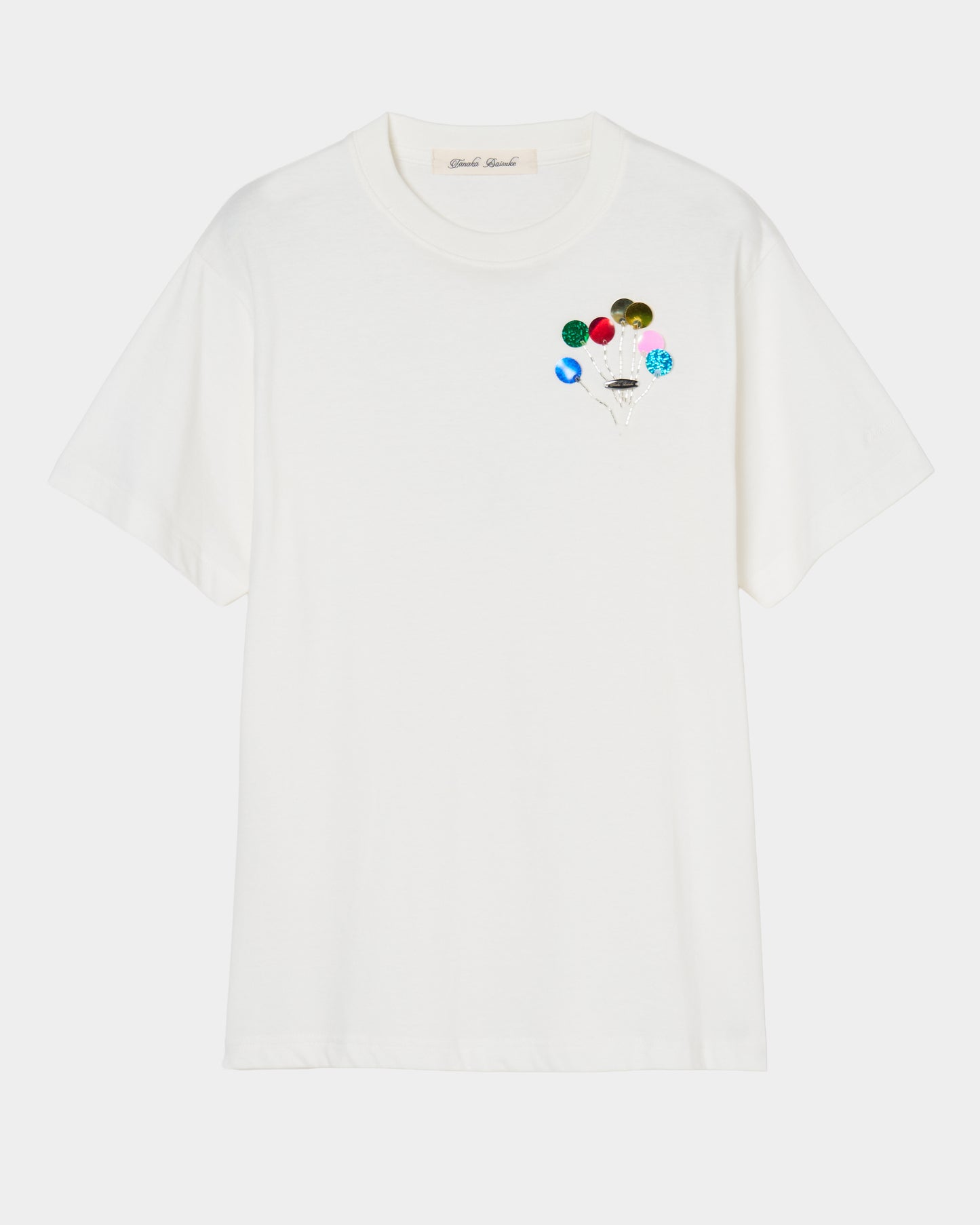 Spangle baloonT-shirt White【Delivery in March 2027】
