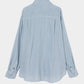 bijou check bow tie shirt Blue【Delivery in February 2027】