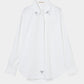 Lace bijou bow tie shirt White【Delivery in February 2027】