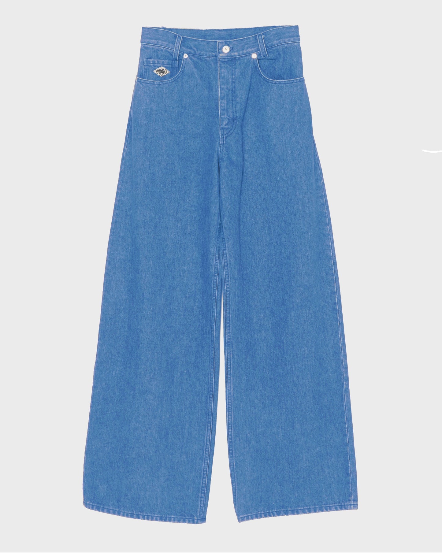 Letter pocket denim pants Blue【Delivery in February 2027】