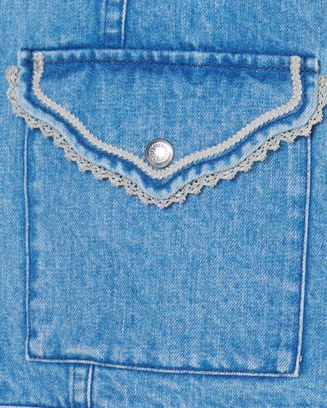 tanakadaisuke(タナカダイスケ)|パンツ|Letter pocket denim pants Blue