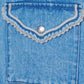 Letter pocket denim pants Blue【Delivery in February 2027】