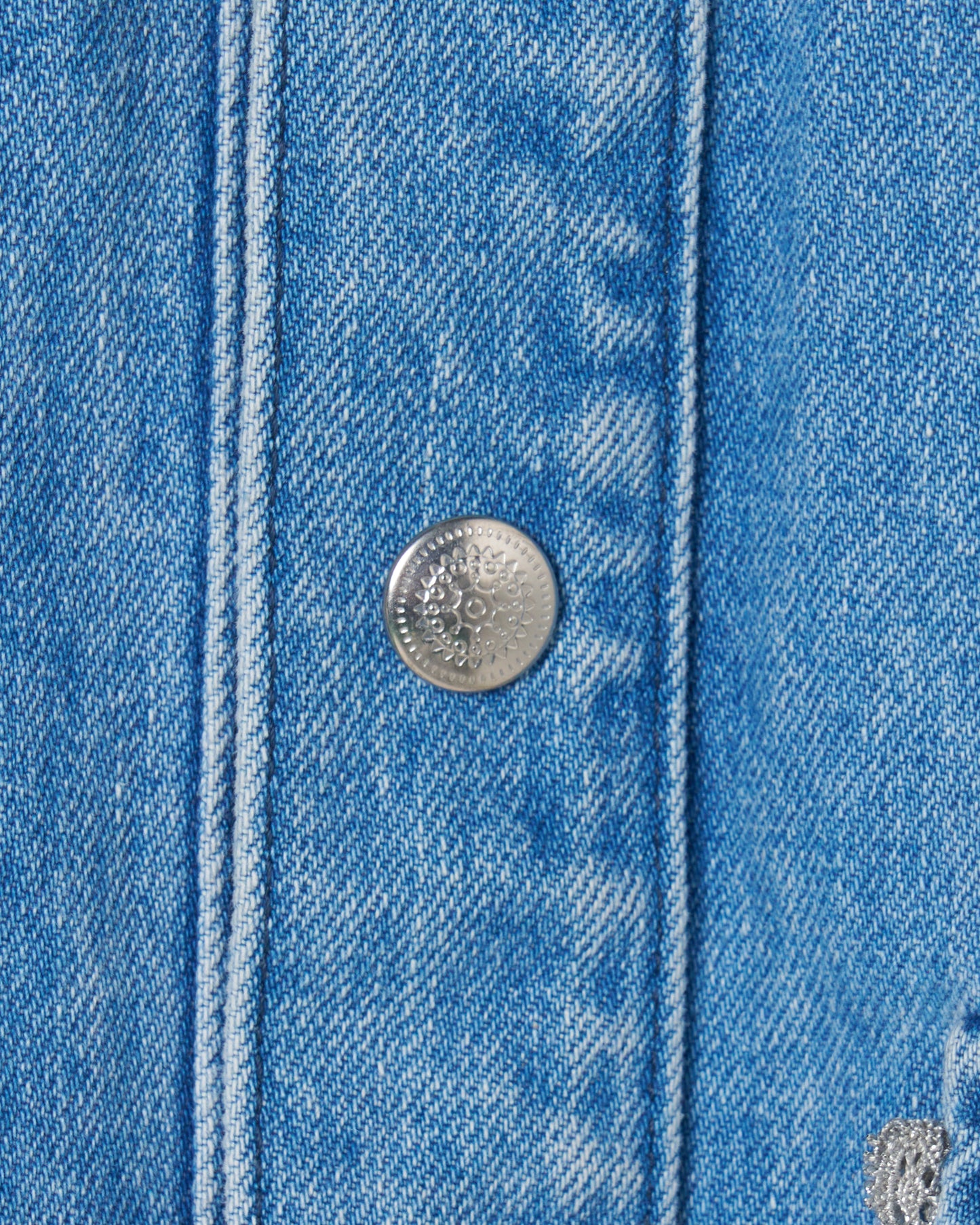 Letter pocket denim jacket Blue【Delivery in February 2027】