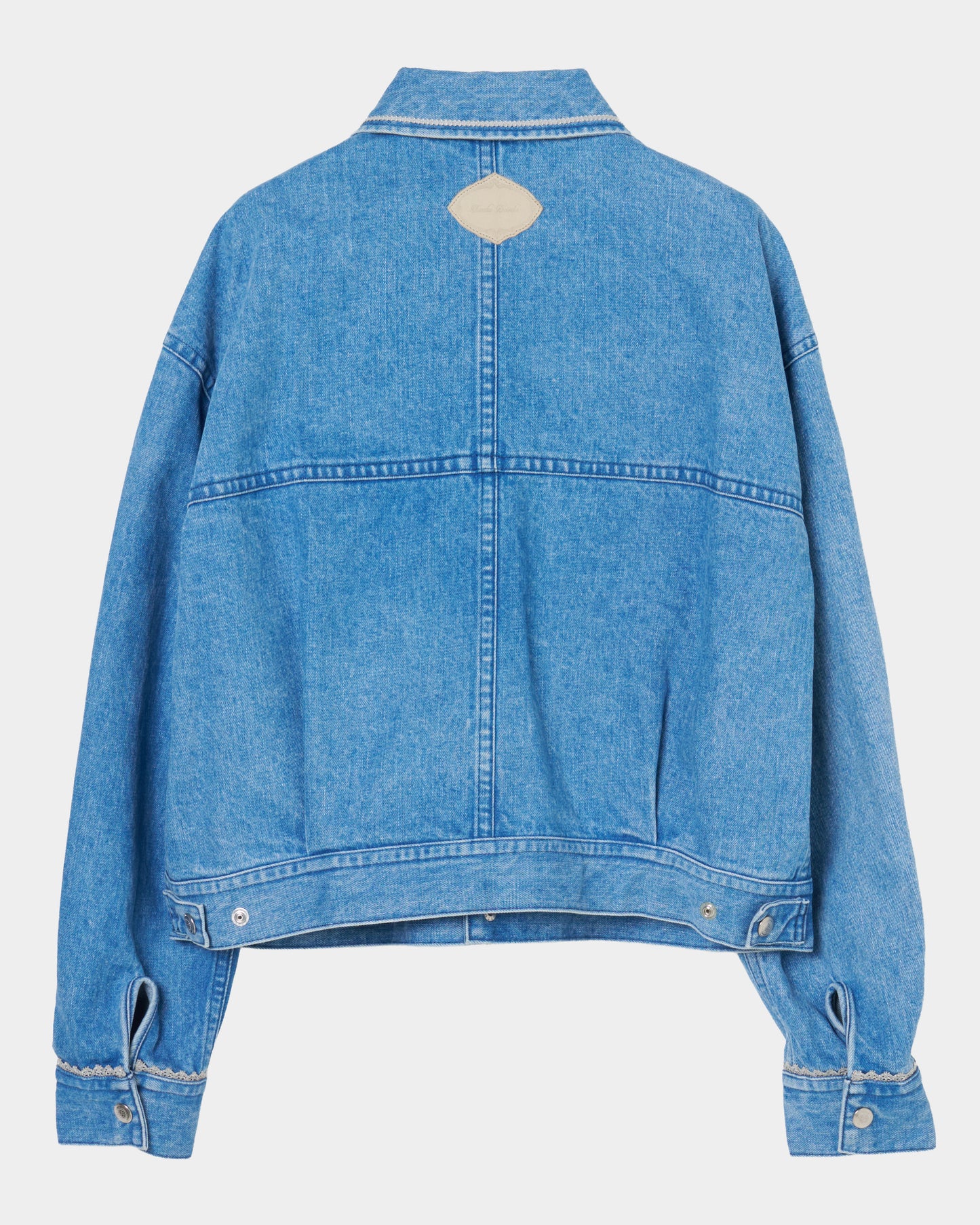 Letter pocket denim jacket Blue【Delivery in February 2027】