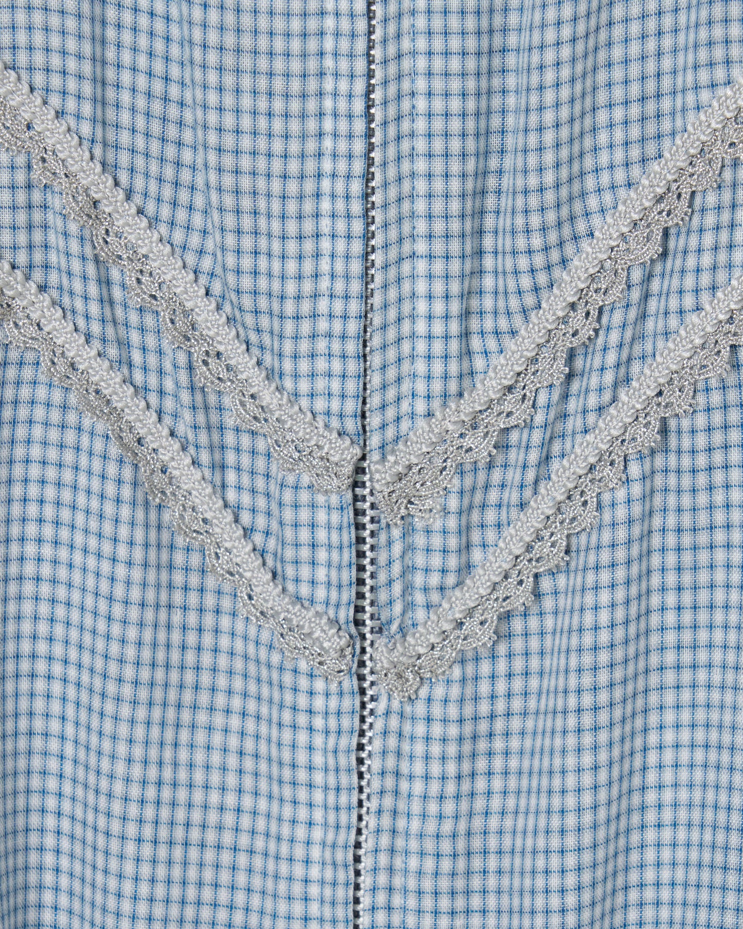 bijou logo check drawstring blouson Blue【Delivery in January 2027】